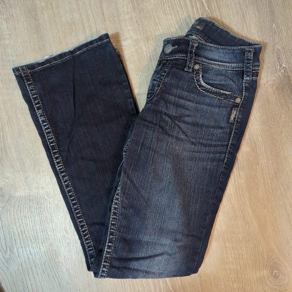 Silver, Suki Surplus, W. 29, L. 34, Dark Wash, Like New